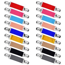 18 Pieces Winter Mitten Clips Kids Glove Clips Elastic Mitten Clips Stainless Steel Glove Mitten Clips Small Short Mitten Clips Strong Metal Mitten Glove Clips for Kids Baby Toddler Children Adults