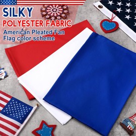 HunnmingRe 3 Pcs 2.5 x 19.7 ft 4th of July Patriotic Bunting Decorations Independence Day Us Flag Decor 1 Red 1 White and 1 Blue DIY Hanging Flag Bunting for Porch Yard Indoor Outdoor Decor Party