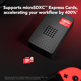 Lexar Play PRO MicroSD Express Card Reader USB 3.2 Gen 2 Read Up to 900MB/s Support Express microSD UHS-I Card (LRW540U-RNHNG)