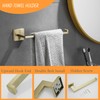 Bathroom Towel and Tissue Holder Set, 2 Piece Brushed Gold