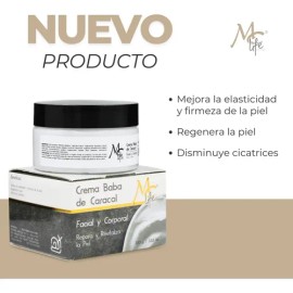 Crema Baba De Caracol, Piel Firme, Anti Cicatrices, Mc Life