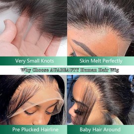 28 Inch Body Wave Lace Front Wigs Human Hair 13x4 HD Lace Front Wigs Human Hair Glueless Wigs Human Hair Pre Plucked Frontal Wigs Human Hair for Women 250 Density Body Wave Wig with Baby Hair