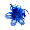 Ladies Beaded Feather Fascinator Clip/Headband Weddings, Races, Royal Ascot (Royal