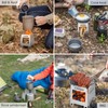 Lixada Camping Stove Stainless Steel Wood Burning Stove Folding Backpacking