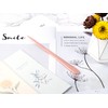 MUSROD 9" Rose Gold Metal Letter Opener with Minimalist Design,