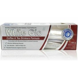 White Glo Extra Strength Whitening Toothpaste Coffee & Tea Drinkers Formula 150g