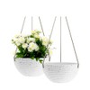 Asnext Line Pattern 10 Inch Hanging Planter for Indoor Outdoor