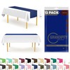 Navy Blue 12 Pack Premium Disposable Plastic Table Runner 14