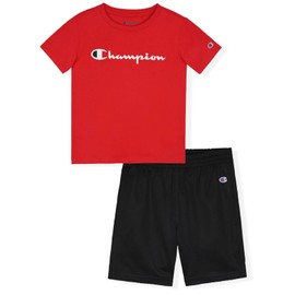 Champion Boys Shorts Sets 2 Piece Tee Shirt and Athletic Shorts for Kids