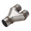 A-KARCK Exhaust Y Pipe 3" Inlet, Stainless Steel 10" Long