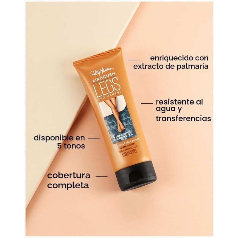 Sally Hansen Maquillaje en Crema para Piernas Airbrush Legs, Medium
