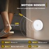 LAVAED 4 Pack Motion Sensor Puck Lights Indoor LED Closet