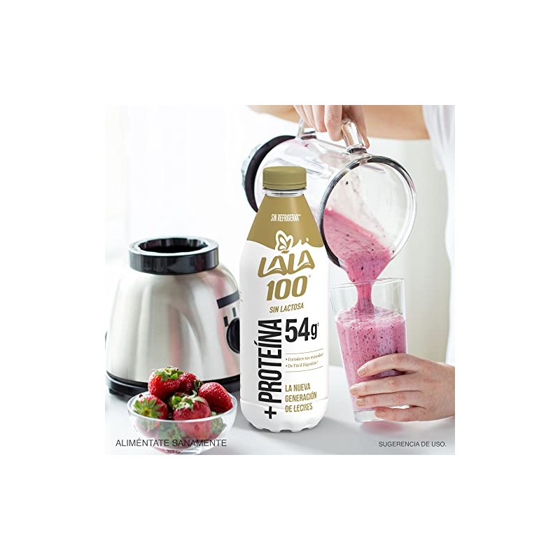 Lala 100 Leche ms Protena Sin Lactosa Parcialmente Descremada Ultrapasteurizada