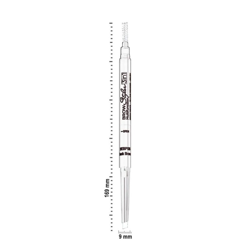 Generic (3 pcs) Nabi 3 in 1 Eye Brow Pencil,