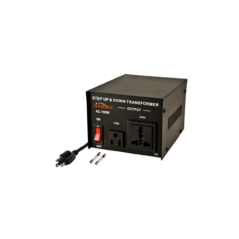 Simran AC-100 Voltage Power Converter Step up Down Transformer 110