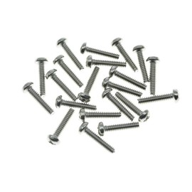 KAISH 20-Pack Stainless Steel American #6-32 3 Way/5 Way Selector Switch Mounting Screws for Stratocaster/Telecaster Nickel