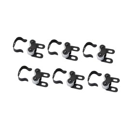 QCAA Friction Roller Catch for RV and Mobil Home, Matte Black, 6 Pack, Made in Taiwan