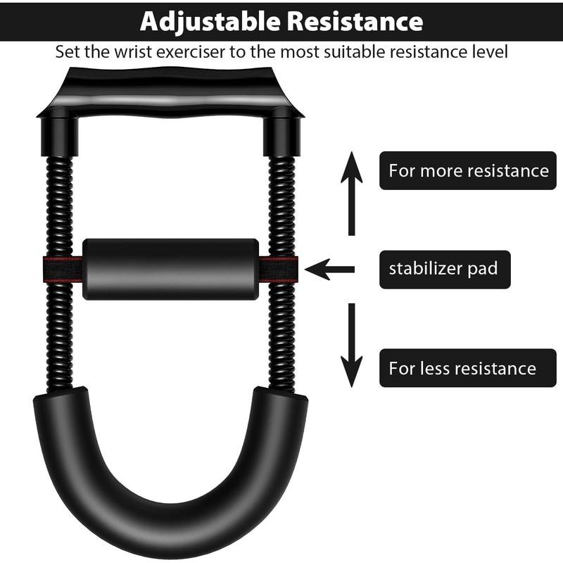 Adjustable Tension Forearm & Wrist Strengthener - For Beginners &