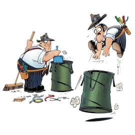 Rack-A-Tiers 51020 Exploding Garbage Can Ultra with Plastic Bottom 19″ x 24″