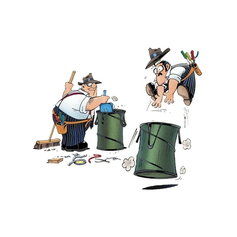 Rack-A-Tiers 51020 Exploding Garbage Can Ultra with Plastic Bottom 19″