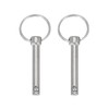 MECCANIXITY Quick Release Pins, Dia 1/4"(6mm) Usable Length 1.26"(32mm) Total