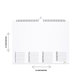 Huurdies ® - German Cities Birthday Calendar - 35 x 24 cm - Wall Calendar (Germany)