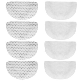 8 Pack Replacement Steam Mop Pads for Bissell Powerfresh Steam Mop 1940 1440 1544 1806 2075 Series, Model 19402 19404 19408 19409 1940a 1940f 1940q 1940t 1940w B0006 B0017, Washable Cleaning Pads