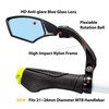 Hafny NEW Handlebar Bike Mirror, HD,Blast-resistant, Glass Lens, HF-MR095 (Anti-glare