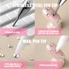 Pink Rhinestone Picker Tool Set & Applicator Pen With Dual-Ended
