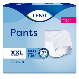 Tena Pants Plus (XXL) X 12 (Limit 4 per order)