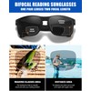 IGnaef 1.75x Bifocal Reading Sunglasses for Women Men, Build-In Sun