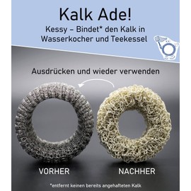 Kessy® Stainless Steel Limescale Catcher for Kettles and Tea Kettles - Durable | Reusable | Rustproof | Sustainable