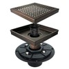 Neodrain 6 in Square Shower Drain, Oil Rubbed Bronze, Removable