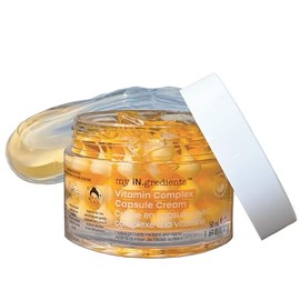 masque BAR My Ingredients Crema facial con cápsula de vitamina C, crema de cápsula 3D con manteca de karité, niacinamida, crema de vitamina C Boba, cápsulas para arrugas, cuidado de la piel coreano, 1.7 fl oz