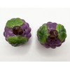 Fruit Shaped Ceramic Salt & Pepper Shaker Set with Green