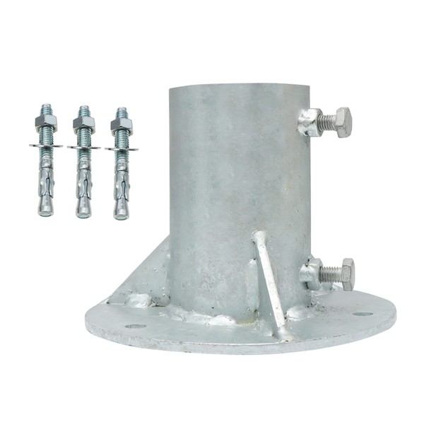 Aiwaiufu Chain Link Fence Post Base, Round Post Base Mount