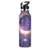 Moon Gem Leaves Botella de agua de acero inoxidable con