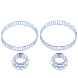 ABS Ring Axle Nut ABS Sensor Ring Drive Shaft ABS Ring Nut Axle Stub ABS Rings Rear Left and Right for 1 Series E81 E87 E88 E82 3 Series E46 3 Series E90 E91 E92 E93 Z4 E85