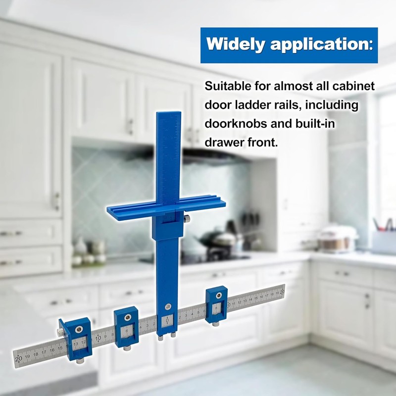 Cabinet Hardware Jig - Precision Drilling Guide Tool for Cabinet