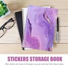Tofficu Reusable Sticker Collecting Book Album Blank Stickers Storage Organizer