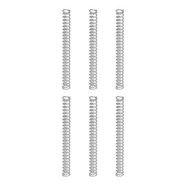 QUARKZMAN Pack of 6 Compression Springs, Stainless Steel Coil Springs, 0.3 mm Wire Dia. x 2 mm Outer Dia. x 20 mm Length Extension Spring Ballpoint Pen Compression Springs for Workshop, Home Repairs,