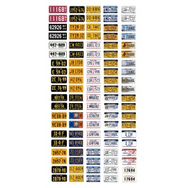Three Inches Under 1/25 scale model car assorted USA New York license plates state tags 1:25