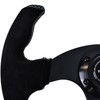 TIYPEOR D Shape Kart-Style Open-Top Suede Racing Steering Wheel for