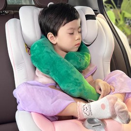 HKSICHENGKEJI Car Travel Pillow for Kids Car Seat Pillow Cute Cartoon Travel Pillow Cushion Breathable Head and Body Support Pillow for Sleeping Travel Neck Rest Car Seat Pillow Long Journey&Road Trip