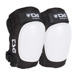 TSG Roller Derby Knee Pads 3.0, for Men & Women, Skateboarding, Roller skating, Rollerblade, Hardshell, Certified Protection, Tear Resistant Nylon, Ergonomic, Slim Profile, Open Back, Swiss Design