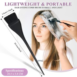 DAZISEN Hair Coloring Brush - 2 Pieces Hair Dye Brush, Hair Dyeing Comb Brush Applicator Tools, for DIY Hair Coloring