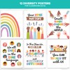 Decorably 12 Diversity Posters for Classroom, 11x14in Matte-Laminated Inspirational Inclusive