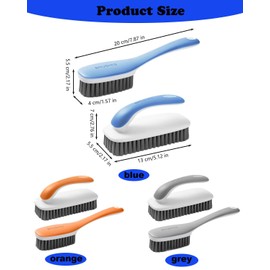 Scrub Brush for Stains-2 Pack Fabric Cleaning Brush,Laundry Stain Remover Brush,Clothes Scrub Brushes Cleaner Soft Bristle Scrubbing Brushes Household Cleaning for Carpet Clothes Bags & More