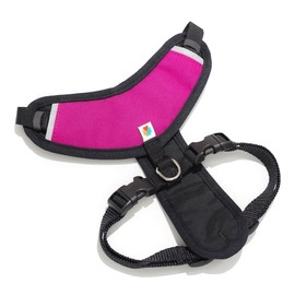 Dog Harness, Puppy Harness, Soft Harness for Dogs, Comfortable Harness, Small Dog Harness with Padding, 4 Point Adjustable - Wildebeest(XS - 15~20 inch Girth, Fuchsia)