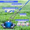 TOPKNOT Dog Tie Out Cable and Stake,(up to 200lbs) 360°Swivel